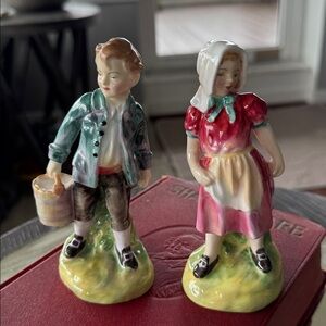 1949 Royal Doulton Jack & Jill Bone China Figurines